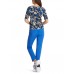 Marccain Sports - WS 4838 J14 - T-shirt met florale print 